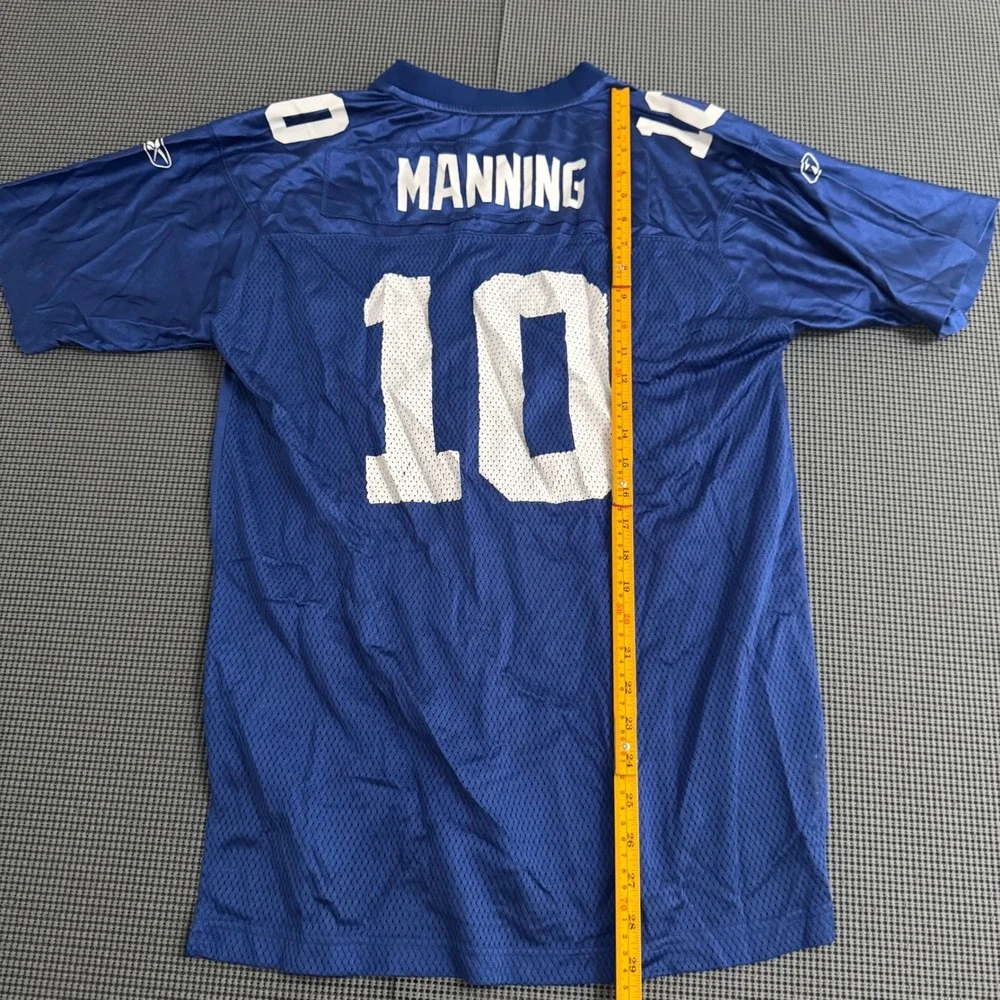 Reebok NFL New York Giants Eli Manning 10 Jersey Youth XL Blue Football